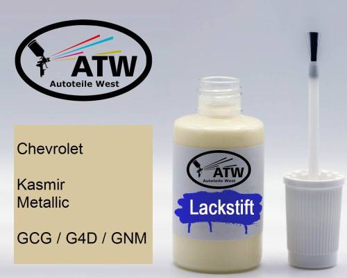 Chevrolet, Kasmir Metallic, GCG / G4D / GNM: 20ml Lackstift, von ATW Autoteile West.